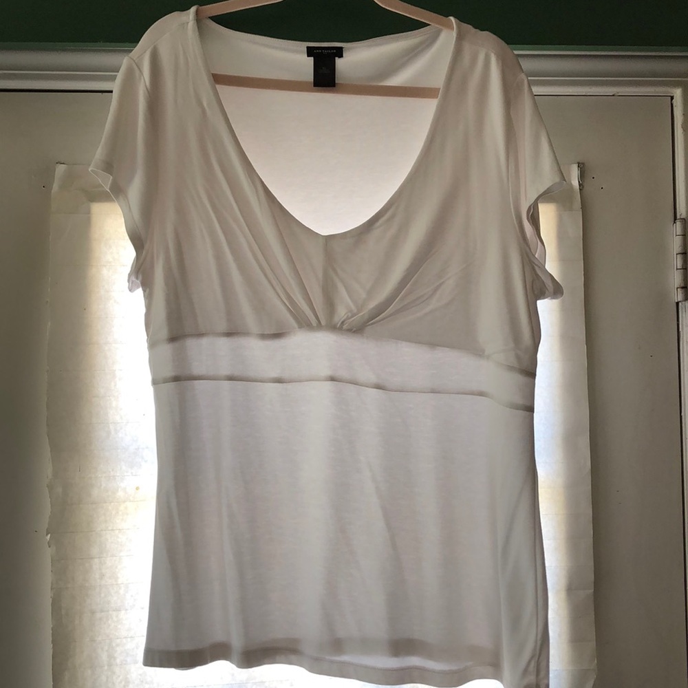 White T-shirt; never worn.